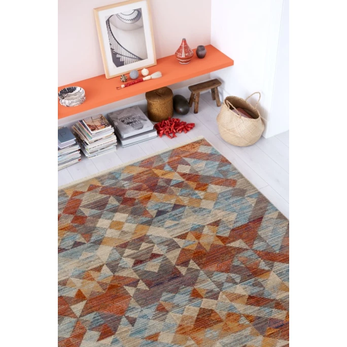 Großhandel ???? Schöner Wohnen Mystik Teppich - 70x140x0,7 Cm - Dreiecke Bunt ⌛ 6 Großhandel ???? Schöner Wohnen Mystik Teppich - 70x140x0,7 Cm - Dreiecke Bunt ⌛ – Bild 6