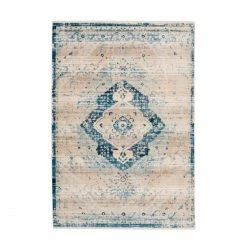 Bestes Angebot ✨ Kayoom Teppich Baroque 500 - 160x230 Cm - Creme-blau ????