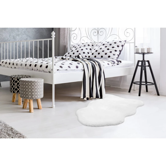 Großhandel ???? Kayoom Teppich Rabbit Sheepskin - 60x90 Cm - Weiß ???? 2 Großhandel ???? Kayoom Teppich Rabbit Sheepskin - 60x90 Cm - Weiß ???? – Bild 2