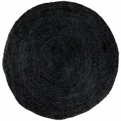 Aktion 👏 House Nordic Bombay Rug Wohnteppich Rund - Ø 90 Cm - Höhe 1 Cm - Dunkelgrau ✨