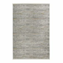 Schlussverkauf ???? Schöner Wohnen Attraction Teppich - 80x150x0,8 Cm - Gitter Gold ????