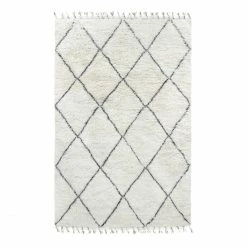 Beste Bewertungen von ???? HK Living Woolen Berber Teppich - 280x180 Cm - Black/white ????