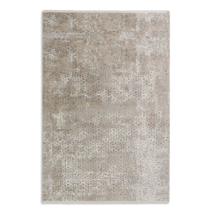 Auslauf ???? Schöner Wohnen Vision Teppich - 80x150x0,7 Cm - Dreiecke Beige ???? 1 Auslauf ???? Schöner Wohnen Vision Teppich - 80x150x0,7 Cm - Dreiecke Beige ????