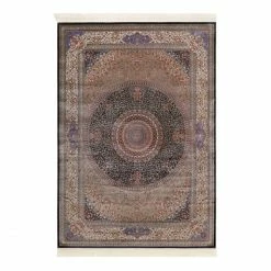 Auslauf ???? Wecon Home Täbriz Kurzflor-Teppich - 80x140 Cm - Blau ????