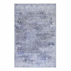 Bestes Angebot ???? Wecon Home Grace Kurzflor-Teppich - 60x100 Cm - Blau ????