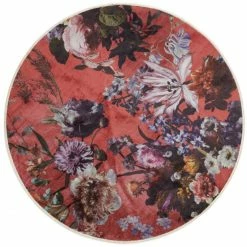 Am billigsten 🌟 ESSENZA HOME Essenza Isabelle Teppich - Ø 90 Cm - Marsala 🔔