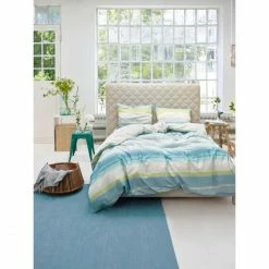 Rabatt ???? ESPRIT HOME Esprit Rainbow Kelim Kurzflor-Teppich - 200x290 Cm - Türkis ???? -House Nordic Shop unnamed file 2870