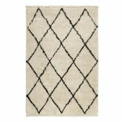 Rabatt ???? Wecon Home STUDIO Hochflor-Teppich - 120x170 Cm - Two - Creme Beige ????