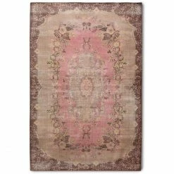 Auslauf ???? HK Living Wool Knotted Teppich - 200x300 Cm - Pink ????
