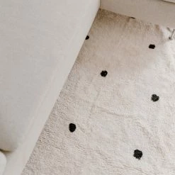 Besorgen ⌛ Eulenschnitt Punkte Webteppich Rechteckig - 140x200 Cm - Creme ???? -House Nordic Shop unnamed file 3157