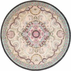 Brandneu ???? Pad ELONA Teppich Rund - Ø 170 Cm - Mint ????