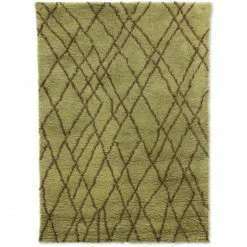 Besorgen ???? HK Living Woolen Zigzag Teppich - 180x280 Cm - Olive Green/brown ????