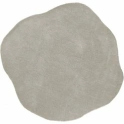 Budget ???? Leitmotiv Organic Diamond Teppich - 130x145 Cm - Hellgrau ????