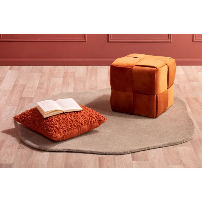 Neu ???? Leitmotiv Organic Round Teppich - 130x145 Cm - Sandbraun ???? 3 Neu ???? Leitmotiv Organic Round Teppich - 130x145 Cm - Sandbraun ???? – Bild 3