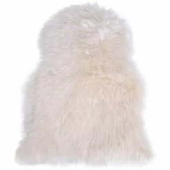 Auslauf 💯 House Nordic Lambskin Artificial Kunstfell-Teppich - 50x85 Cm - Höhe: 6,5 Cm - Natur 🔔