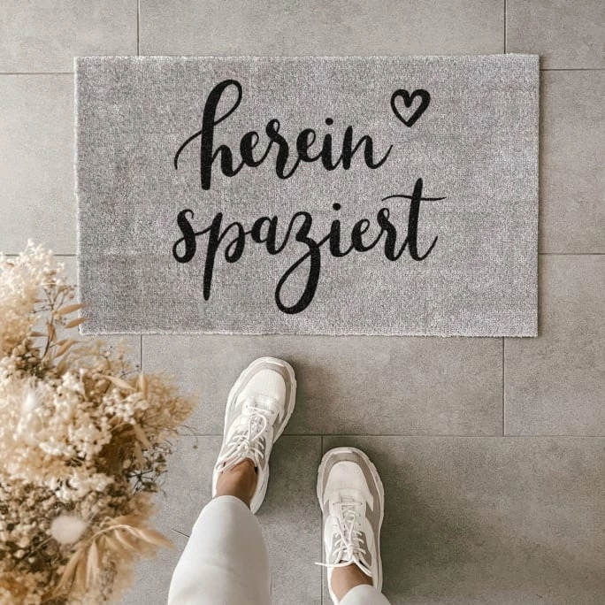 Eulenschnitt Hereinspaziert Fußmatte Indoor & Outdoor - ca. 45x75x1 cm - grau Blitzangebot ✨ Eulenschnitt Hereinspaziert Fußmatte Indoor & Outdoor - Ca. 45x75x1 Cm - Grau ✨ -House Nordic Shop unnamed file 3461