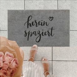 Blitzangebot ✨ Eulenschnitt Hereinspaziert Fußmatte Indoor & Outdoor - Ca. 45x75x1 Cm - Grau ✨ 3 Blitzangebot ✨ Eulenschnitt Hereinspaziert Fußmatte Indoor & Outdoor - Ca. 45x75x1 Cm - Grau ✨ -House Nordic Shop unnamed file 3462