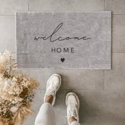 Aktion ???? Eulenschnitt Welcome Home Fußmatte Indoor & Outdoor - Ca. 45x75x1 Cm - Hellgrau ???? 2 Aktion ???? Eulenschnitt Welcome Home Fußmatte Indoor & Outdoor - Ca. 45x75x1 Cm - Hellgrau ???? -House Nordic Shop unnamed file 3465