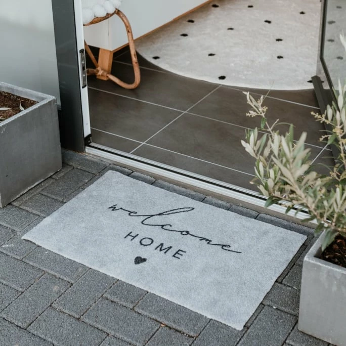 Eulenschnitt Welcome Home Fußmatte Indoor & Outdoor - ca. 45x75x1 cm - hellgrau Aktion ???? Eulenschnitt Welcome Home Fußmatte Indoor & Outdoor - Ca. 45x75x1 Cm - Hellgrau ???? -House Nordic Shop unnamed file 3466