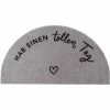 Billig ???? Eulenschnitt Toller Tag Fußmatte Indoor & Outdoor - Ca. 98x50x1 Cm - Grau ????