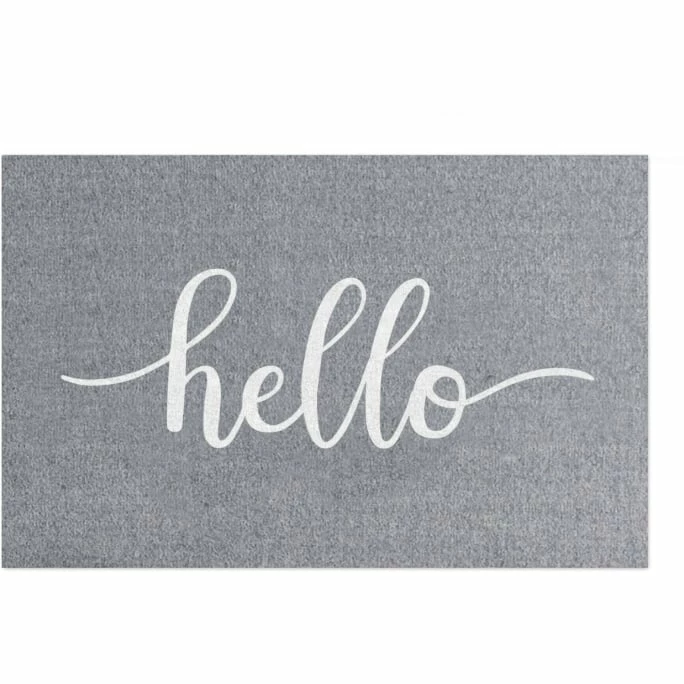 Bester Verkauf ⌛ Eulenschnitt Hello Fußmatte Indoor & Outdoor - Ca. 45x75x1 Cm - Grau ???? 1 Bester Verkauf ⌛ Eulenschnitt Hello Fußmatte Indoor & Outdoor - Ca. 45x75x1 Cm - Grau ????