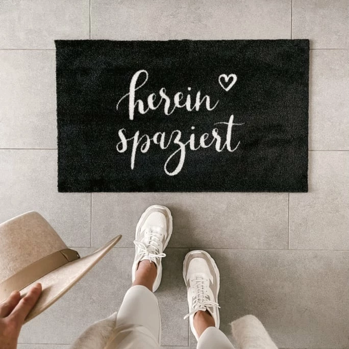 Top 10 ✨ Eulenschnitt Hereinspaziert Fußmatte Indoor & Outdoor - Ca. 45x75x1 Cm - Schwarz ???? 2 Top 10 ✨ Eulenschnitt Hereinspaziert Fußmatte Indoor & Outdoor - Ca. 45x75x1 Cm - Schwarz ???? – Bild 2
