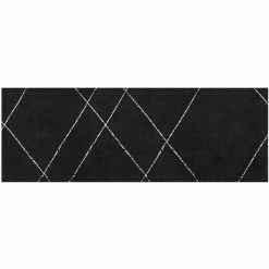Auslauf ???? Eulenschnitt Lines Fußmatten-Läufer Indoor & Outdoor - Ca. 150x50x0,5 Cm - Schwarz ✔️