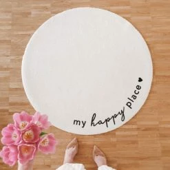 Bestpreis ???? Eulenschnitt Happy Place Fußmatte Indoor & Outdoor - Ca. Ø 100x1 Cm - Creme ???? 2 Bestpreis ???? Eulenschnitt Happy Place Fußmatte Indoor & Outdoor - Ca. Ø 100x1 Cm - Creme ???? -House Nordic Shop unnamed file 3512