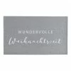 Bestpreis ???? Eulenschnitt Wundervolle Weihnachtszeit Fußmatte Indoor & Outdoor - Ca. 45x75x1 Cm - Grau ????