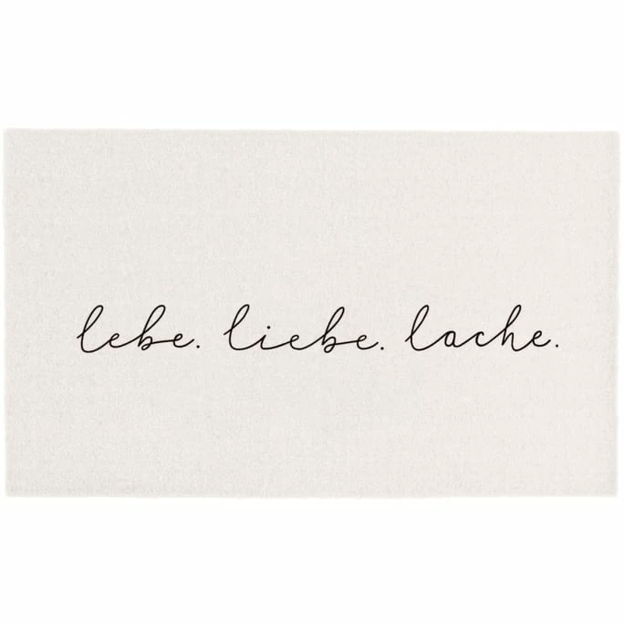 Billig ???? Eulenschnitt Lebe Liebe Lache Fußmatte Indoor & Outdoor - Ca. 67x120x1 Cm - Creme ???? 1 Billig ???? Eulenschnitt Lebe Liebe Lache Fußmatte Indoor & Outdoor - Ca. 67x120x1 Cm - Creme ????
