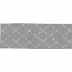 Angebote ❤️ Eulenschnitt Karos Fußmatten-Läufer Indoor & Outdoor - Ca. 150x50x0,5 Cm - Grau ⭐