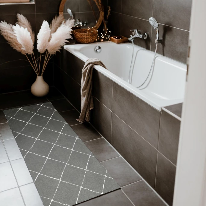 Eulenschnitt Karos Fußmatten-Läufer Indoor & Outdoor - ca. 150x50x0,5 cm - grau Angebote ❤️ Eulenschnitt Karos Fußmatten-Läufer Indoor & Outdoor - Ca. 150x50x0,5 Cm - Grau ⭐ -House Nordic Shop unnamed file 3534