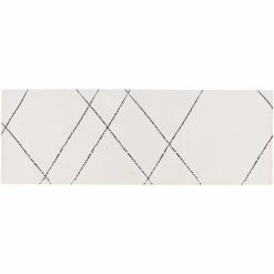 Brandneu ✨ Eulenschnitt Lines Fußmatten-Läufer Indoor & Outdoor - Ca. 150x50x0,5 Cm - Creme ✔️
