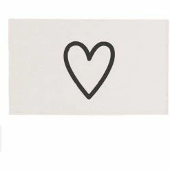 Besorgen ✔️ Eulenschnitt Herz Fußmatte Indoor & Outdoor - Ca. 45x75x1 Cm - Beige ⭐