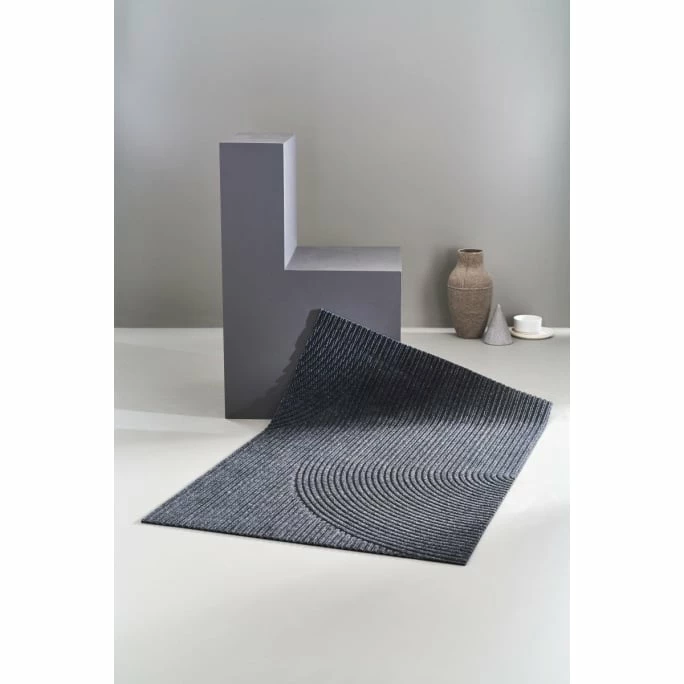 Schlussverkauf ???? Heymat+ Stein Fußmatte In/outdoor + Wetterfest - 85 X 130 X 0,7 Cm - Dunkelgrau ❤️ 3 Schlussverkauf ???? Heymat+ Stein Fußmatte In/outdoor + Wetterfest - 85 X 130 X 0,7 Cm - Dunkelgrau ❤️ – Bild 3