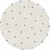 Rabatt ???? Eulenschnitt Punkte Fußmatte Rund Indoor & Outdoor - Ca. Ø 100x1 Cm - Creme ????