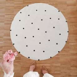 Rabatt ???? Eulenschnitt Punkte Fußmatte Rund Indoor & Outdoor - Ca. Ø 100x1 Cm - Creme ???? 2 Rabatt ???? Eulenschnitt Punkte Fußmatte Rund Indoor & Outdoor - Ca. Ø 100x1 Cm - Creme ???? -House Nordic Shop unnamed file 3579