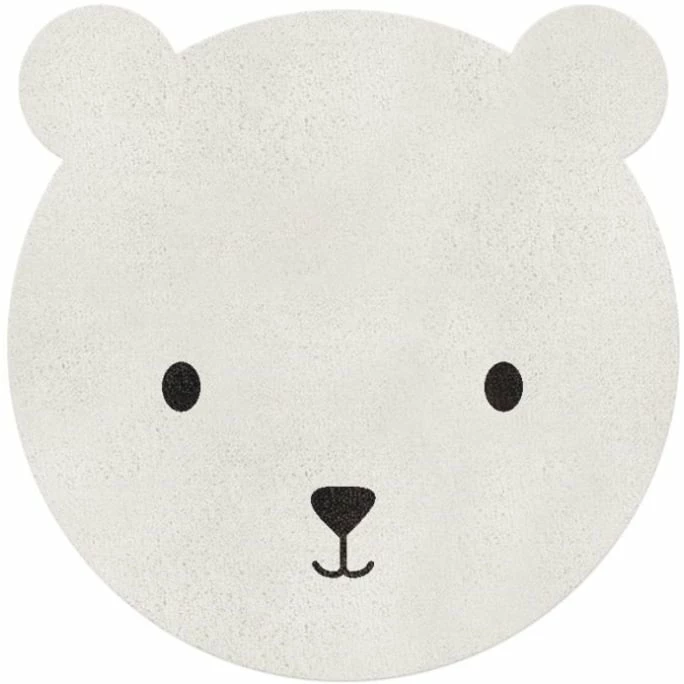 Brandneu ???? Eulenschnitt Bär Kinderteppich Waschbar - Ca. 67x67x0,5 Cm - Creme ???? 1 Brandneu ???? Eulenschnitt Bär Kinderteppich Waschbar - Ca. 67x67x0,5 Cm - Creme ????