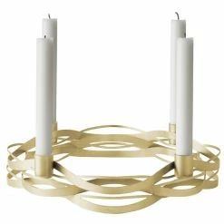 Top 10 ✨ Stelton Tangle Adventskranz-Kerzenhalter - W 26,5 Cm - L 26,5 Cm - H 6 Cm - Messing 👍