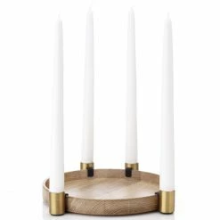 Top 10 🎉 Applicata Luna Kerzenhalter - Ø 27 Cm - 3,7 Cm - Oak-brass ⌛