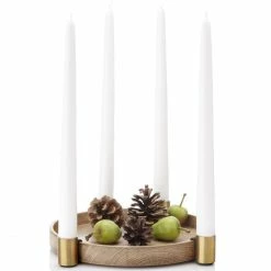 Top 10 🎉 Applicata Luna Kerzenhalter - Ø 27 Cm - 3,7 Cm - Oak-brass ⌛ -House Nordic Shop unnamed file 3697