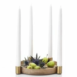 Top 10 🎉 Applicata Luna Kerzenhalter - Ø 27 Cm - 3,7 Cm - Oak-brass ⌛ -House Nordic Shop unnamed file 3698