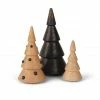 Am billigsten 👏 Spring Copenhagen Three 🎄 Christmas Trees Weihnachtsdeko - Höhe 12 Cm + 10 Cm + 8 Cm - Buche & Walnuss 😍