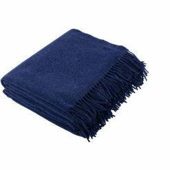 House Nordic Shop 3 Besorgen ✔️ Zoeppritz Since 1828 Lambswool Decke - 140x190 Cm - Navy ⭐