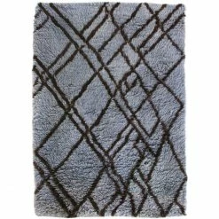 Angebote ???? HK Living Woolen Berber Teppich - 180x280 Cm - Grey/blue ????