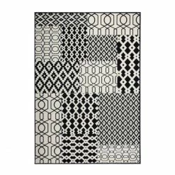 Neu ⭐ Kayoom Lina 300 Teppich - 120x170 Cm - Multi / Schwarz ????