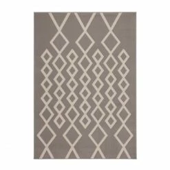 Aktion ✨ Kayoom Lina 400 Teppich - 120x170 Cm - Taupe / Elfenbein 3 🤩