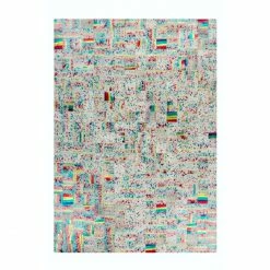 Bestpreis ???? Kayoom Rocket 310 Patchwork-Teppich - 120x170 Cm - Elfenbein / Multi ????